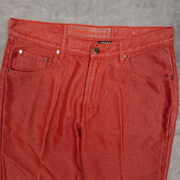 Rare Y2K Crest Jeans company USA Ombre red 13/14 - Picture 2 of 12